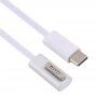 Кабел за зареждане с конектори USB-C / MagSafe 2 (tvar L) за MacBook - 1,6m - бял