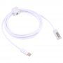 Кабел за зареждане с конектори USB-C / MagSafe 2 (tvar L) за MacBook - 1,6m - бял