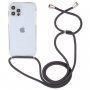 Прозрачен кейс с връзка за iPhone 15 Pro Max - сив