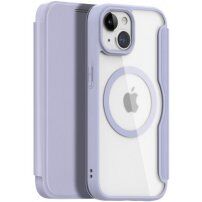 DUX DUCIS Skin X флип калъф с MagSafe за iPhone 15 - лилаво