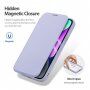 DUX DUCIS Skin X флип калъф с MagSafe за iPhone 15 Plus - лилаво