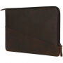 Decoded Waxed Slim кожена торба за iPad Pro 12,9" / MacBook до 14" - кафява