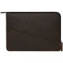 Decoded Waxed Slim кожена торба за iPad Pro 12,9" / MacBook до 14" - кафява