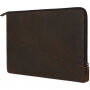 Decoded Waxed Slim кожена торба за MacBook Pro 15" - кафява