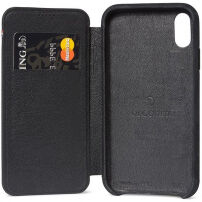 Decoded Leather Slim Wallet калъф за Apple iPhone XS Max - черна
