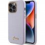 Guess Glitter Full Wrapped блестящ кейс за iPhone 15 Pro Max - лилав