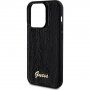 Guess Sequin Script Logo кейс с пайети за iPhone 14 Pro Max - черен