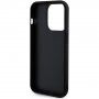 Guess Sequin Script Logo кейс с пайети за iPhone 14 Pro Max - черен