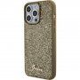 Guess Square Mirror Script Logo кейс за iPhone 15 Pro Max - златен