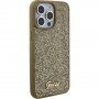 Guess Square Mirror Script Logo кейс за iPhone 15 Pro Max - златен