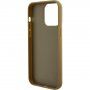 Guess Square Mirror Script Logo кейс за iPhone 15 Pro Max - златен