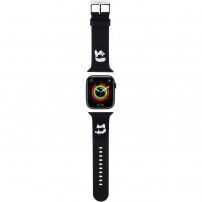Karl Lagerfeld Karl and Choupette Head NFT каишка за Apple Watch 42mm / 41mm / 40mm / 38mm - черен