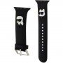 Karl Lagerfeld Karl and Choupette Head NFT каишка за Apple Watch 42mm / 41mm / 40mm / 38mm - черен