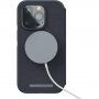 NJORD Leather флип калъф с MagSafe за iPhone 14 Pro Max - тъмносиво