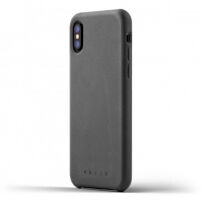 Mujjo Full Leather калъф за Apple iPhone X - сива