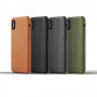 Mujjo Full Leather калъф за Apple iPhone X - сива