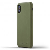 Mujjo Full Leather калъф за Apple iPhone X - olivová