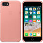 Оригинален Apple кожен калъф за iPhone 8 / 7 - бледо розова