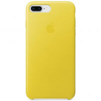 Оригинален Apple кожен калъф за iPhone 8 Plus / 7 Plus - ярко жълто
