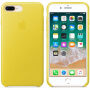 Оригинален Apple кожен калъф за iPhone 8 Plus / 7 Plus - ярко жълто