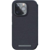 NJORD Leather флип калъф с MagSafe за iPhone 14 Pro Max - тъмносиво