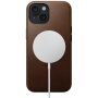 Nomad Modern Leather кожен кейс с MagSafe за iPhone 15 - кафяв