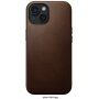 Nomad Modern Leather кожен кейс с MagSafe за iPhone 15 - кафяв