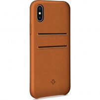 Twelve South Relaxed Leather Clip кожен калъф за iPhone X - кафява