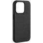 FIXED MagLeather кожен кейс с MagSafe за iPhone 15 Pro - черен