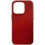 FIXED MagLeather кожен кейс с MagSafe за iPhone 15 Pro - червен