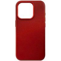 FIXED MagLeather кожен кейс с MagSafe за iPhone 15 Pro - червен
