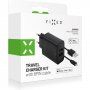 FIXED мрежово зарядно 15W 2xUSB с USB-A / Lightning кабел - MFi за iPhone / iPad - черна