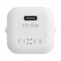 FIXED mini зарядно 20W USB-C - PD за iPhone / iPad - бял
