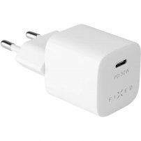 FIXED mini зарядно 30W USB-C - PD за устройства Apple - бял