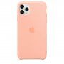 Apple силиконов кейс за iPhone 11 Pro Max - цвят розов грейпфрут