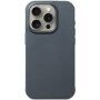 Mujjo Impact Leather кожен кейс с MagSafe за iPhone 15 Pro Max - тъмносив