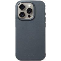Mujjo Impact Leather кожен кейс с MagSafe за iPhone 15 Pro Max - тъмносив