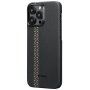 Pitaka Fusion Weaving MagEZ 4 кейс с мотив на въглеродни влакна за iPhone 15 Pro Max - rhapsody
