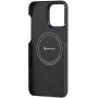 Pitaka MagEZ 4 600D кейс с мотив на въглеродни влакна за iPhone 15 Plus - сив