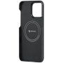 Pitaka MagEZ 4 600D кейс с мотив на въглеродни влакна за iPhone 15 Pro - сив