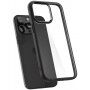 Spigen Crystal Hybrid прозрачен кейс с пъстра рамка за iPhone 15 Pro - черен