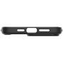 Spigen Crystal Hybrid прозрачен кейс с пъстра рамка за iPhone 15 Pro - черен
