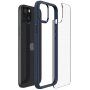 Spigen Ultra Hybrid прозрачен кейс за iPhone 15 - тъмносин
