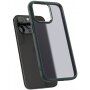 Spigen Ultra Hybrid Matte прозрачен матиран кейс за iPhone 15 Pro Max - тъмно зелен