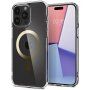 Spigen Ultra Hybrid MagFit прозрачен кейс със златен MagSafe за iPhone 15 Pro Max - прозрачен