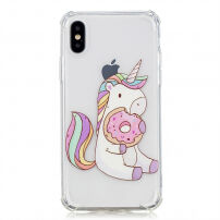 Защитен кейс за iPhone X / XS - еднорог