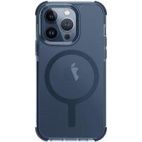 UNIQ Combat MagClick прозрачен калъф с MagSafe за iPhone 15 Pro Max - тъмносин