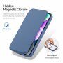 DUX DUCIS Skin X флип калъф с MagSafe за iPhone 15 - тъмно син