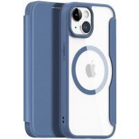 DUX DUCIS Skin X флип калъф с MagSafe за iPhone 15 - тъмно син