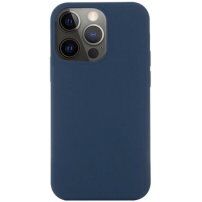 Силиконов кейс с MagSafe за iPhone 15 Pro Max - тъмносин